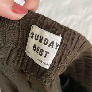 Sunday Best Green Joggers (Size: XXS)